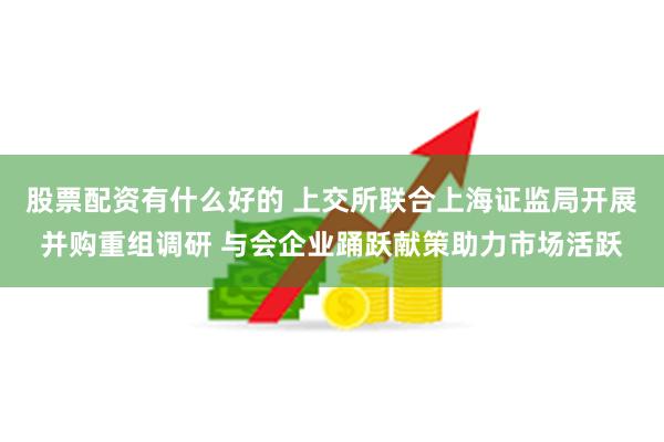 股票配资有什么好的 上交所联合上海证监局开展并购重组调研 与会企业踊跃献策助力市场活跃