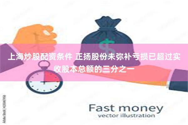 上海炒股配资条件 正扬股份未弥补亏损已超过实收股本总额的三分之一