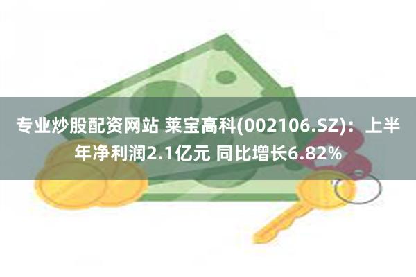 专业炒股配资网站 莱宝高科(002106.SZ)：上半年净利润2.1亿元 同比增长6.82%