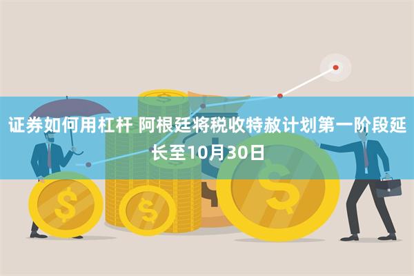证券如何用杠杆 阿根廷将税收特赦计划第一阶段延长至10月30日