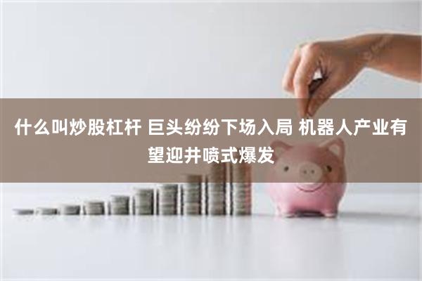 什么叫炒股杠杆 巨头纷纷下场入局 机器人产业有望迎井喷式爆发