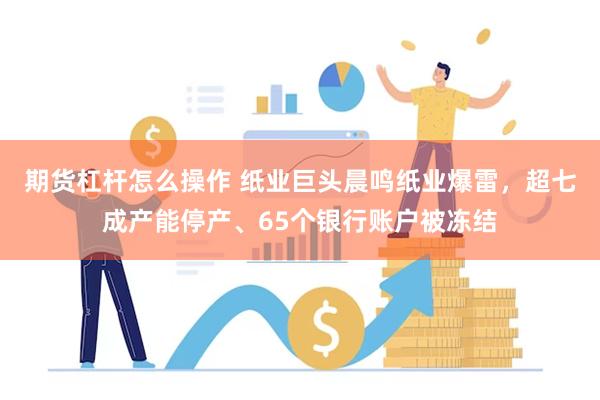 期货杠杆怎么操作 纸业巨头晨鸣纸业爆雷，超七成产能停产、65个银行账户被冻结