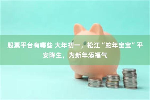 股票平台有哪些 大年初一，松江“蛇年宝宝”平安降生，为新年添福气