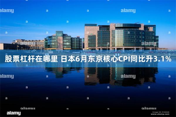 股票杠杆在哪里 日本6月东京核心CPI同比升3.1%